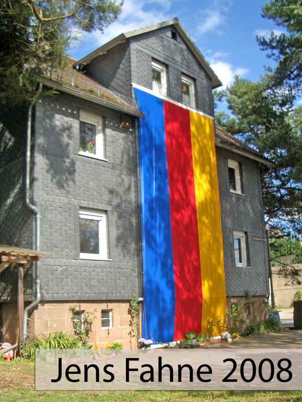 Bild vergr&ouml;&szlig;ern: Fahne Grenzegang 2008
